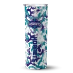 customized charlotte hornets claw marks teal white skinny tumbler best selling 1.webp