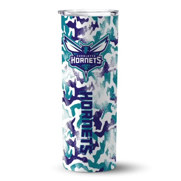 customized charlotte hornets claw marks teal white skinny tumbler best selling 1.webp