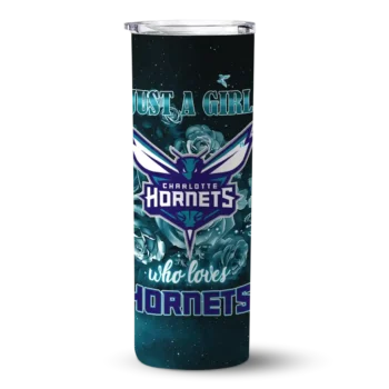 customized charlotte hornets rose romance teal black skinny tumbler best selling 1.webp