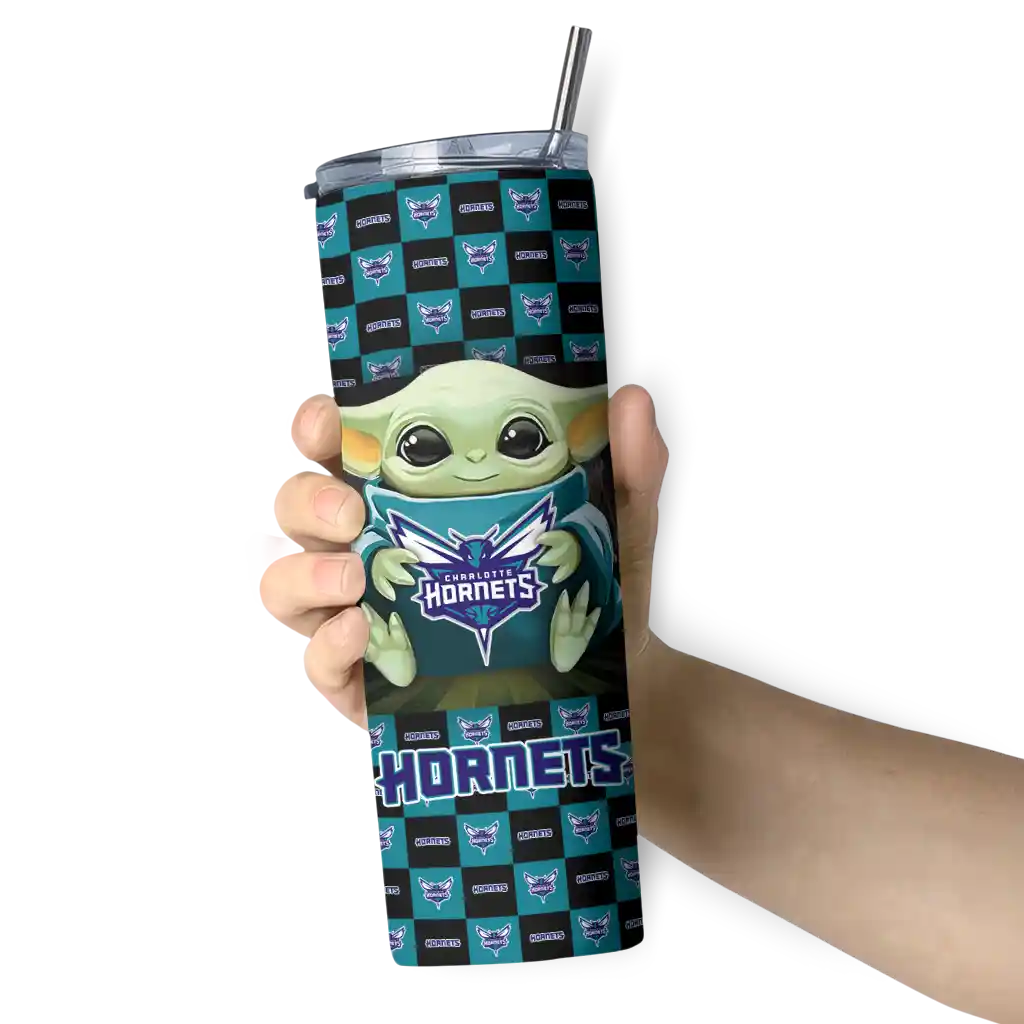 customized charlotte hornets yoda cozy teal black skinny tumbler premium grade 3.webp customized charlotte hornets yoda cozy teal black skinny tumbler premium grade 3.webp
