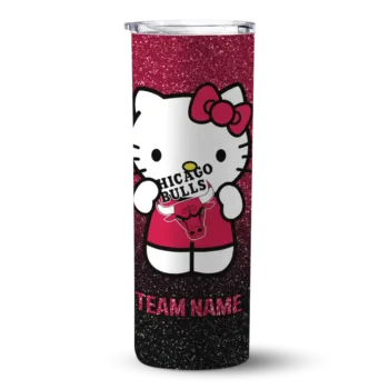 customized chicago bulls hello kitty red black skinny tumbler best selling 1.webp