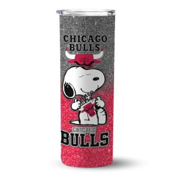 customized chicago bulls snoopy attitude red skinny tumbler best selling 1.webp
