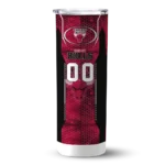 customized chicago bulls stacked diamond red skinny tumbler best selling 1.webp
