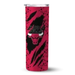 customized chicago bulls star pop red black skinny tumbler best selling 1.webp