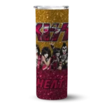 customized miami heat kiss band yellow skinny tumbler best selling 1.webp