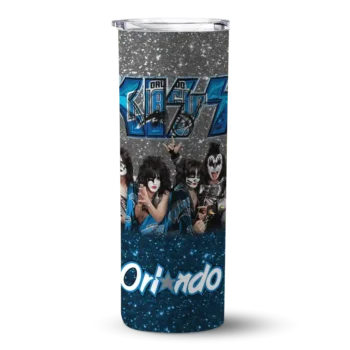customized orlando magic kiss band black skinny tumbler best selling 1.webp