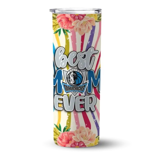 dallas mavericks flower cluster skinny tumbler best selling 1.webp