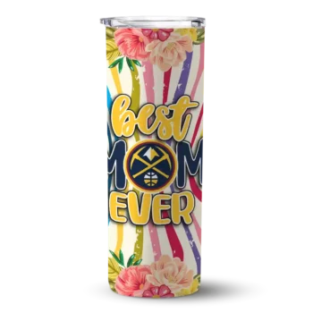 denver nuggets flower cluster skinny tumbler best selling 1.webp