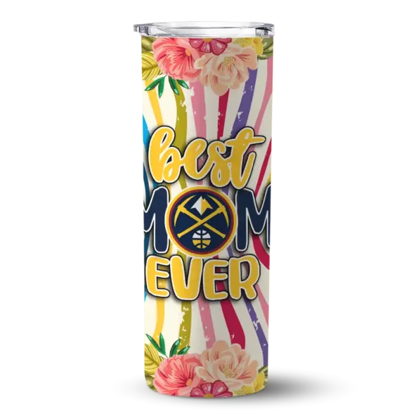 denver nuggets flower cluster skinny tumbler best selling 1.webp
