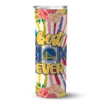 golden state warriors flower cluster skinny tumbler best selling 1.webp