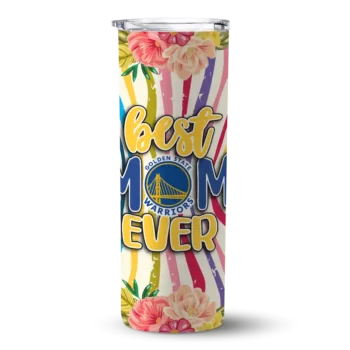 golden state warriors flower cluster skinny tumbler best selling 1.webp