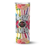 houston rockets flower cluster skinny tumbler best selling 1.webp