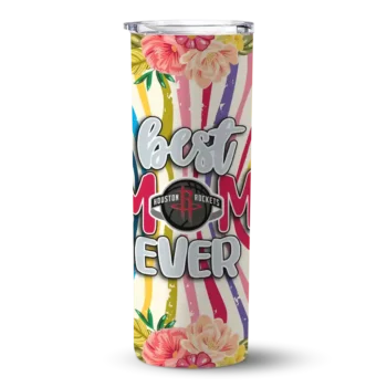 houston rockets flower cluster skinny tumbler best selling 1.webp