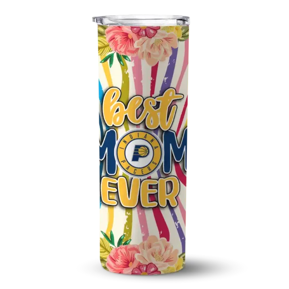 indiana pacers flower cluster skinny tumbler best selling 1.webp