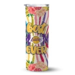 los angeles lakers flower cluster skinny tumbler best selling 1.webp