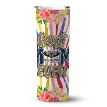 new orleans pelicans flower cluster skinny tumbler best selling 1.webp