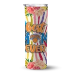 new york knicks flower cluster skinny tumbler best selling 1.webp