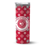 personalized atlanta hawks camo streak red skinny tumbler best selling 1.webp