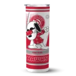 personalized atlanta hawks snoopy dog red white skinny tumbler best selling 1.webp
