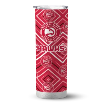 personalized atlanta hawks zipper leopard red skinny tumbler best selling 1.webp
