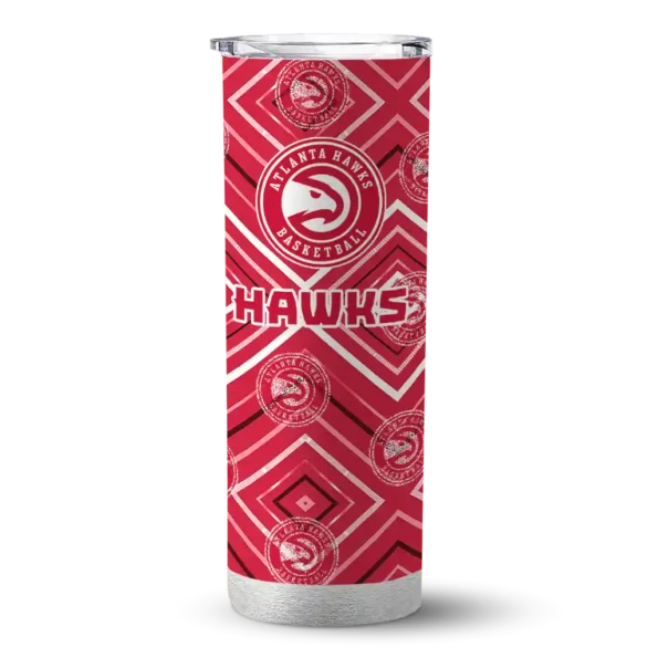 personalized atlanta hawks zipper leopard red skinny tumbler best selling 1.webp