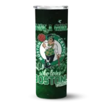 personalized boston celtics rose romance green black skinny tumbler best selling 1.webp