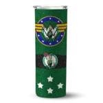 personalized boston celtics star cluster green skinny tumbler best selling 1.webp