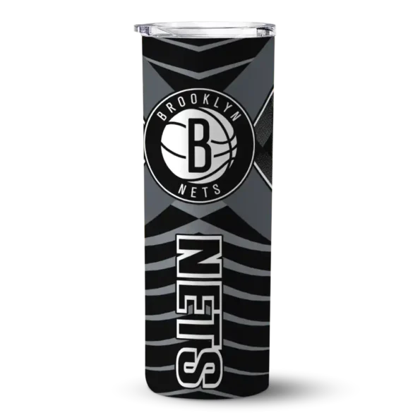 personalized brooklyn nets camo texture black skinny tumbler best selling 1.webp