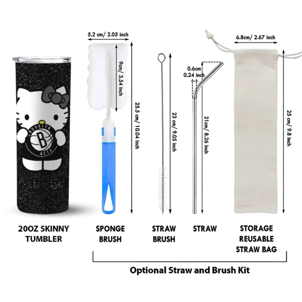personalized brooklyn nets hello kitty black skinny tumbler new arrival 1.webp