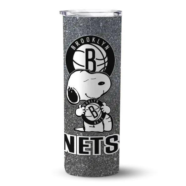 personalized brooklyn nets snoopy attitude black skinny tumbler best selling 1.webp
