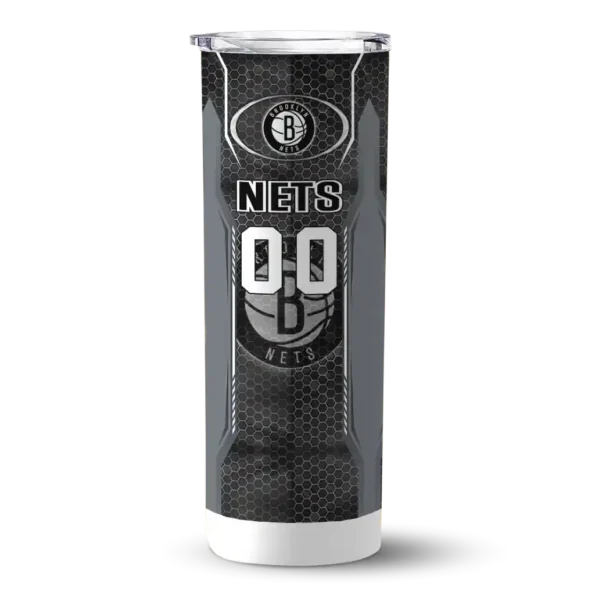 personalized brooklyn nets stacked diamond black skinny tumbler best selling 1.webp
