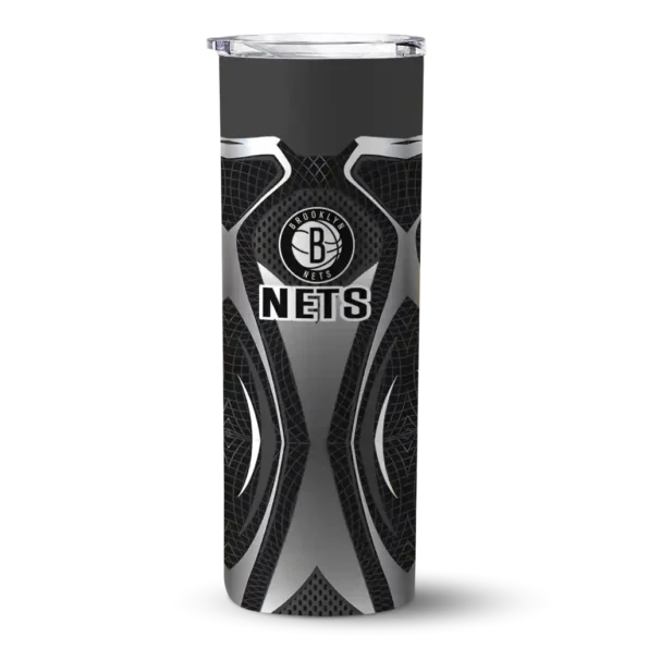 personalized brooklyn nets superman emblem black skinny tumbler best selling 1.webp