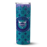 personalized charlotte hornets camo streak teal skinny tumbler best selling 1.webp
