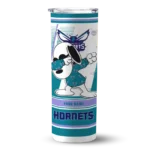 personalized charlotte hornets snoopy dog teal white skinny tumbler best selling 1.webp