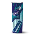 personalized charlotte hornets web stripes teal white skinny tumbler best selling 1.webp
