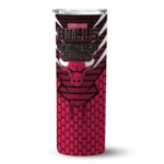 personalized chicago bulls chevron stripes red skinny tumbler best selling 1.webp