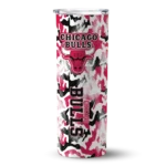 personalized chicago bulls claw marks red white skinny tumbler best selling 1.webp