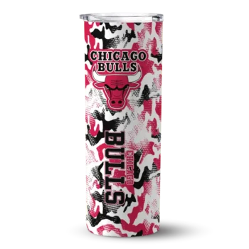 personalized chicago bulls claw marks red white skinny tumbler best selling 1.webp