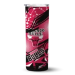personalized chicago bulls helmet clash red skinny tumbler best selling 1.webp