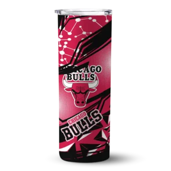 personalized chicago bulls helmet clash red skinny tumbler best selling 1.webp