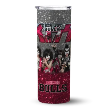 personalized chicago bulls kiss band black skinny tumbler best selling 1.webp