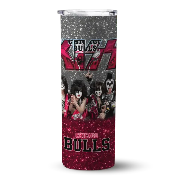 personalized chicago bulls kiss band black skinny tumbler best selling 1.webp