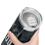 personalized san antonio spurs stacked diamond silver skinny tumbler best selling 1.webp