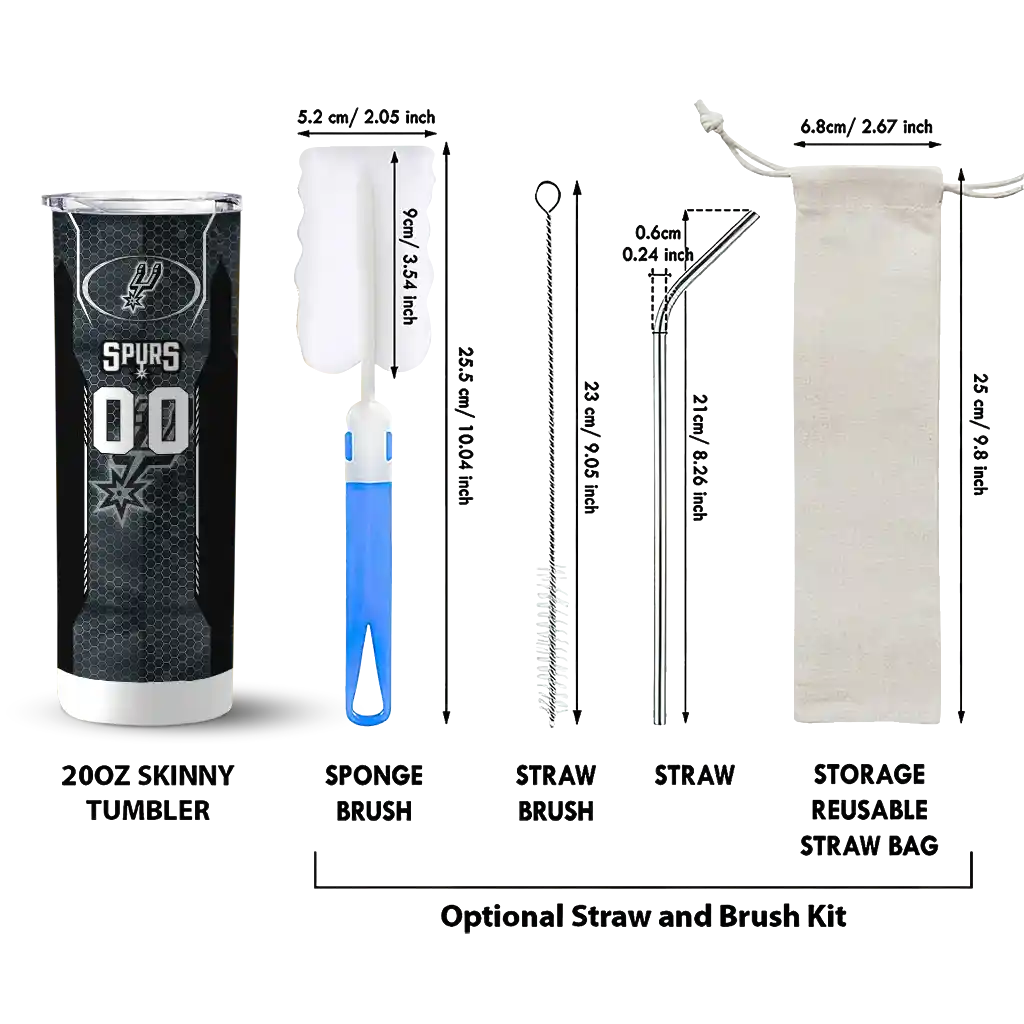 personalized san antonio spurs stacked diamond silver skinny tumbler new arrival.webp personalized san antonio spurs stacked diamond silver skinny tumbler new arrival.webp