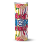 philadelphia 76ers flower cluster skinny tumbler best selling 1.webp