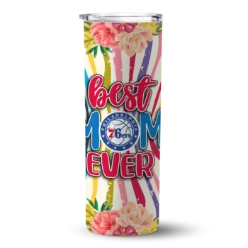 philadelphia 76ers flower cluster skinny tumbler best selling 1.webp