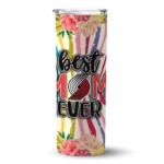 portland trail blazers flower cluster skinny tumbler best selling 1.webp