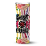 toronto raptors flower cluster skinny tumbler best selling 1.webp