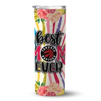 toronto raptors flower cluster skinny tumbler best selling 1.webp