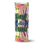 utah jazz flower cluster skinny tumbler best selling 1.webp